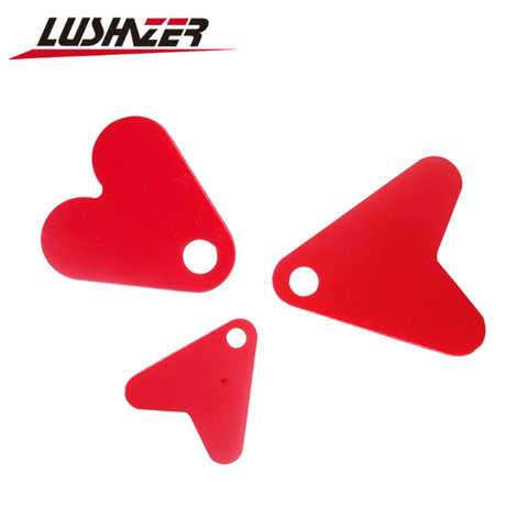 100Pcs/lot LUSHAZER Plastic Red Heart Shape Sequin Accessory For Bait Spoon Fishing Lure Hook Tail DIY Fishing Lure Accessories ► Photo 1/6