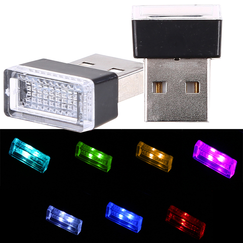 USB LED Lamp Car Indicator Decorative Atmosphere light Auto Interior Ambient Lights ► Photo 1/6