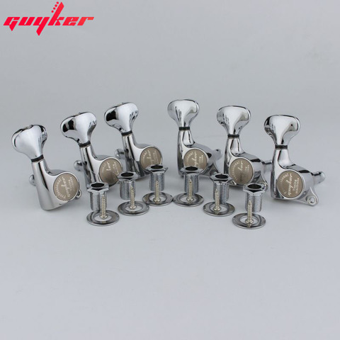 GUYKER Chrome Silver Tuners/Upgraded version Electric Guitar Machine Heads Tuners ► Photo 1/6