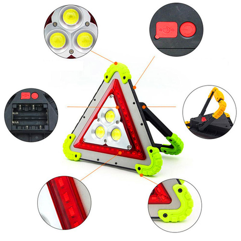 USB Rechargeable COB LED Work Light Portable Waterproof LED Flood Lights Camping Hiking Emergency Car Repairing ► Photo 1/6