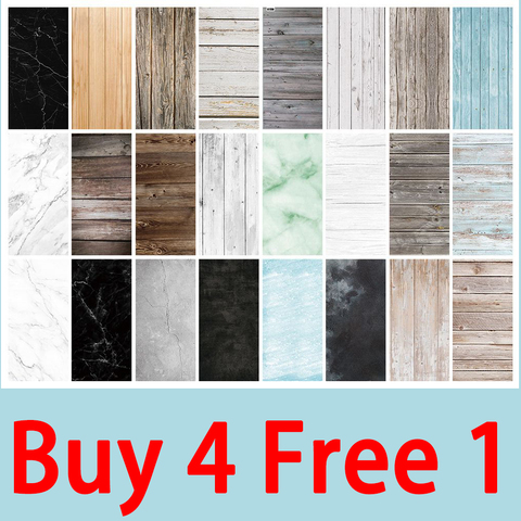 Marble Wood Grain Photography Backdrops Paper 57*87 CM Background for Photo Studio Shoot Photocall Props Christmas[Buy 4 Free 1] ► Photo 1/6