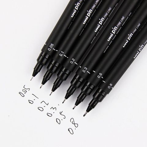 1 Pcs Fineliner Drawing Pen 005 01 02 03 05 08 Waterproof Anime Comic Pen Not Blooming Durable Art Markers ► Photo 1/6