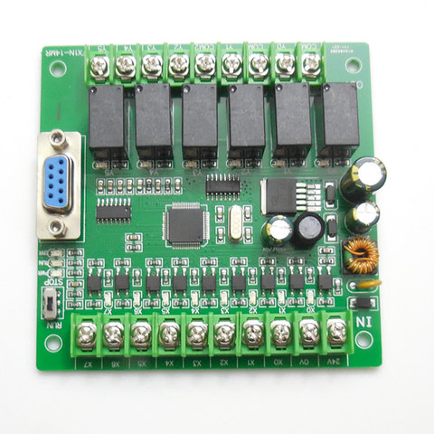 Plc Industrial Control Board FX1N-14MR / 14MT Board Type Simple Programmable Three Micro-link PLC Controller ► Photo 1/5