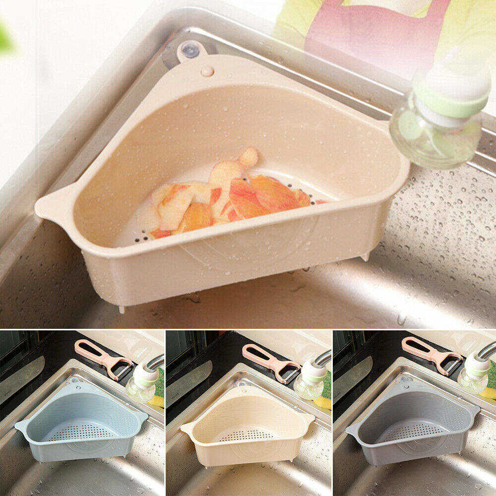 1pc Triangle Corner Strainer Kitchen Sink Triangular Draining