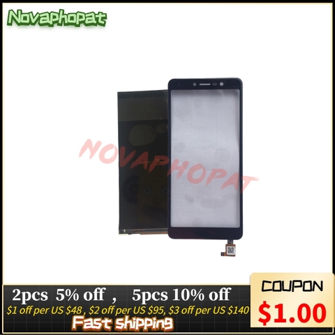 Novaphopat LCD Display Digitizer For BQ Mobile BQ-5520L Silk 5520L LCD Screen Display Touch Screen  Sensor Glass Panel + Track ► Photo 1/4