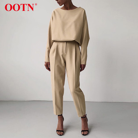 OOTN Casual High Waist Khaki Pants Women Summer Spring Brown Ladies Office Trousers Zipper Pocket Solid Female Pencil Pants 2022 ► Photo 1/6