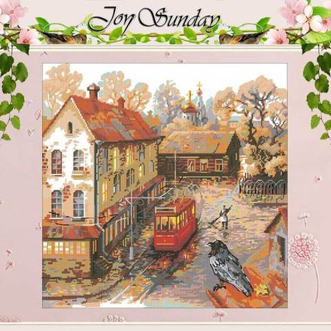 Warm autumn patterns counted 11CT 14CT 18CT Cross Stitch Sets DIY Chinese Cross-stitch Kits Embroidery Needlework ► Photo 1/6