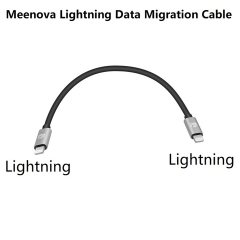 Meenova Lightning to Ligthning Data Migration Cable,Clone,Transfer Photos,Videos,Copy App for iPhone 12 Pro MAX 11,Xs,Xr, iOS14 ► Photo 1/5