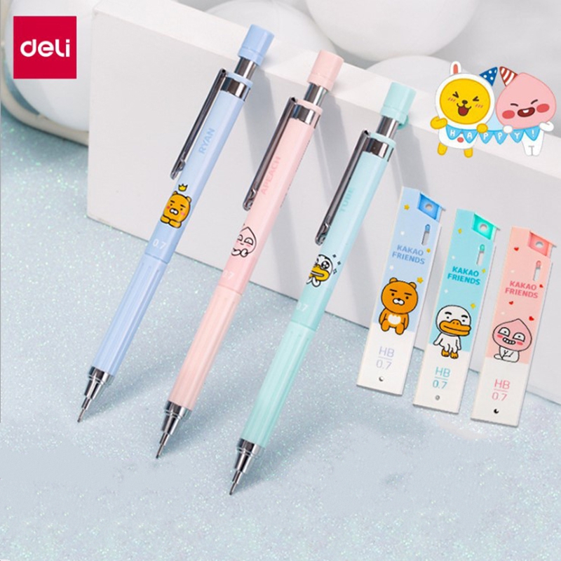 Deli Press Retractable Pencil Eraser colorful Pencil Rubber Correction  Supplies Writing School Student Supplies Stationery - AliExpress