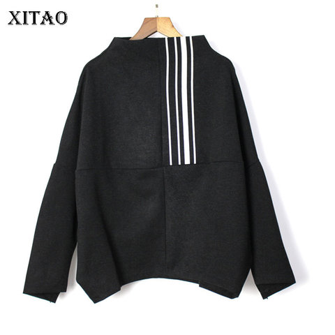 [XITAO] Europe Fashion New 2022 Spring Women Turtleneck Full Sleeve Loose Top Female Pullover Match All Sweatshirt ZLL3289 ► Photo 1/6