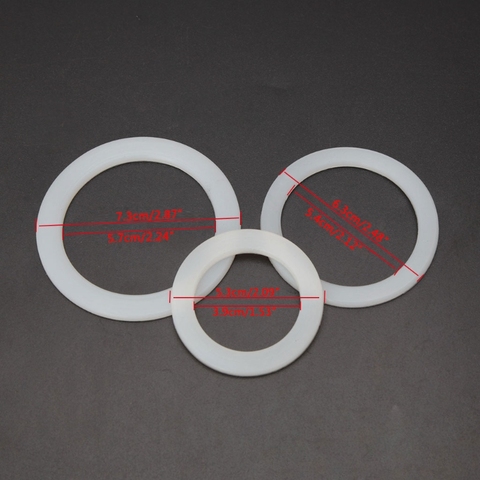 Food-Grade Silicone Seal Ring Flexible Washer Gasket Ring Replacenent For Moka Pot Espresso Outside 6.3cm / Inside 5.4cm ► Photo 1/6