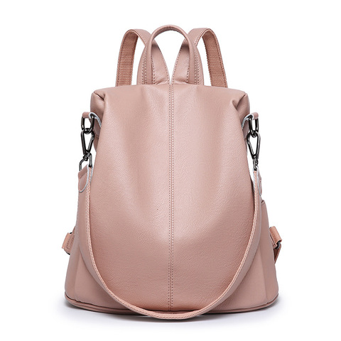 Ladies travel Bag genuine Leather backpack shoulder bag large capacity multi-functional dual-use backpack women rucksack C1133 ► Photo 1/6