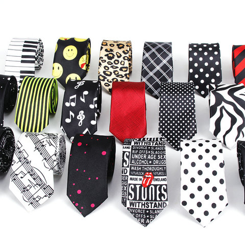 Men Fashion Style Slim Necktie Skinny Scrawl Dot Stripe Black Tie For Man Designer Plaid Necktie Casu Party Formal Bow knot Ties ► Photo 1/6