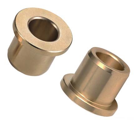 2pcs ID 6mm OD 10mm bronze sets flange bearing with steps wear-resistant bush self-lubricating oil bushing 10mm-20mm length ► Photo 1/3