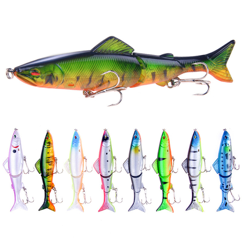 1pcs Sinking Wobblers Fishing Lures 2 Segments Jointed Swimbait 13cm 18g Hard Bait Fishing Tackle For Bass Isca Crankbait ► Photo 1/6