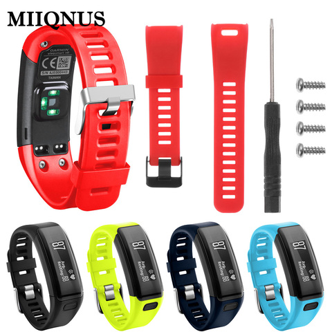 MIIQNUS 2022 New 1PC Silicone Sports Smart Watch Strap For Garmin Vivosmart HR Band Wristband Bracelet Fitness Tracker ► Photo 1/6