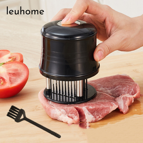 Stainless Steel Meat Tenderizer Needle & Hammer For Steak, Pork