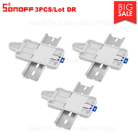 Itead 3PCS Sonoff DR DIN Rail Tray Mounted Adjustable Holder Cheap Solution for Most Sonoff Products Basic RF Pow TH10/16 Dual ► Photo 1/1