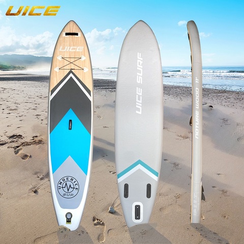 New 11'/10'6'' Inflatable Paddle Board SUP Stand Up Surfboard Multifunctional Yoga/Fishing/Exploring Sup Board ► Photo 1/6