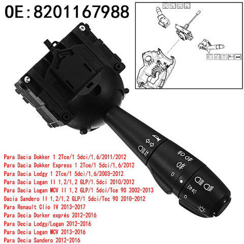 Bocina de Control para intermitente izquierdo, para Dacia Dokker Duster Lodgy Logan Sandero 251682 8201167988 681726046R 2554056 ► Photo 1/6