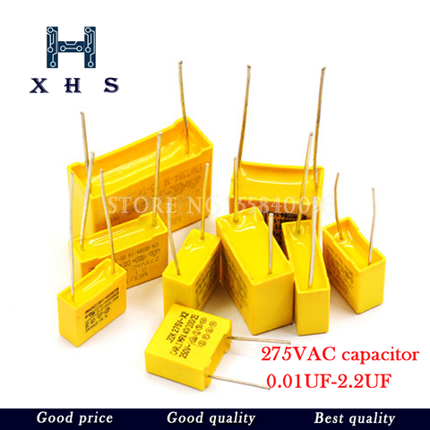 10pcs 275VAC capacitor X2 series 0.01UF ~ 2.2UF Polypropylene film capacitor New 10nf 100nf 150nf 200nf 680nf 470nf 1UF ► Photo 1/1