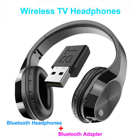 KISSCASE 2022 NEW T5 Bluetooth Headphones Wireless Stereo Earphones Earbuds Set W/Transmitter Adapter For Optical Digital ► Photo 1/6