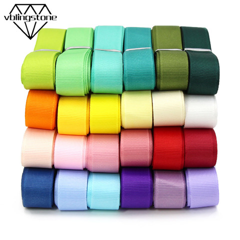 5M/lot 38 Colors Plain Grosgrain Ribbon For Crafts Solid Color Ribbon Gift Wrap Handmade DIY Hair Bows 6/10/15/20/25/38MM Tape ► Photo 1/6