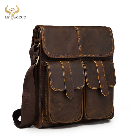 New Fashion Quality Leather Multifunction Male Casual messenger bag Satchel cowhide 10