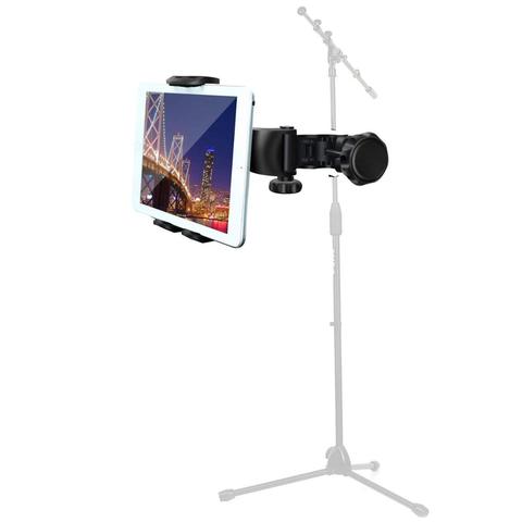 tablet holder for Microphone stand ABC plastic mobile phone mount for Apple Ipad for Iphone 4.5-10.5'' ereader kindle car mount ► Photo 1/6