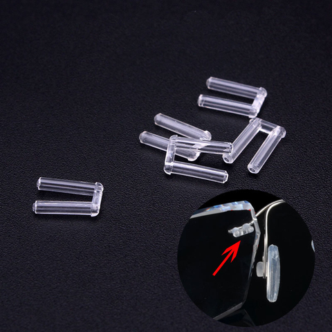 100pcs Rimless Glasses Double rubber plug Lock Bushings eyeglasses plastic double bushing pins ► Photo 1/5