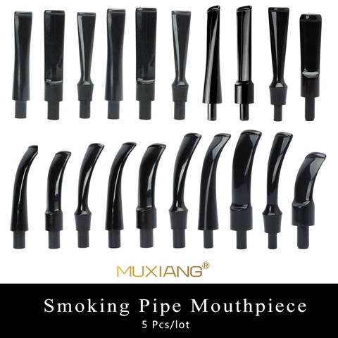RU-MUXIANG 5 Pcs/lot Smoking Pipe Specialized Acrylic Tobacco Pipe Mouthpiece Mix Flexible Choice Tube Holder Mouthpiece ► Photo 1/5