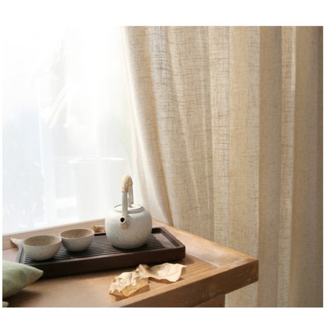 Linen curtain thickening gauze curtain modern Day curtain bedroom wave window balcony gauze curtain home decoration curtain yarn ► Photo 1/6