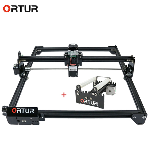 2022 CNC Roller Rotation Axis Rotary Attachment Rotate with OLM-2 Desktop DIY Logo Mark Printer Carver Laser Engraving Machine ► Photo 1/6
