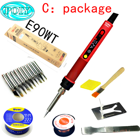 CXG E90WT Professional Soldering Iron LCD Digital Adjustable NC Thermostat Electric Soldering Iron Constant Welding Repair Tools ► Photo 1/6