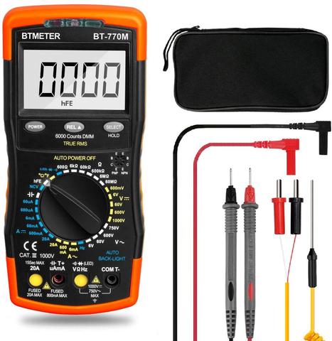 BTMETER BT-770M Multimeter Universal Meter 6000 Count,NCV,Diode,AC&DC Voltage,AC&DC Current,Resistance,Capacitance ► Photo 1/6