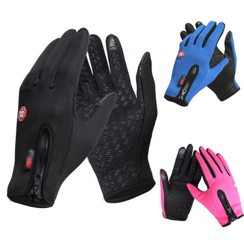 Fishing Accessories Full Finger Neoprene  Winter Anti Slip Fishing Gloves PU Breathable Leather Warm Pesca Fitness Carp ► Photo 1/6