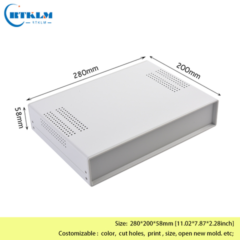 Iron junction box DIY electronic project box iron metal box DIY Iron distribution enclosure 280*200*58mm ► Photo 1/6