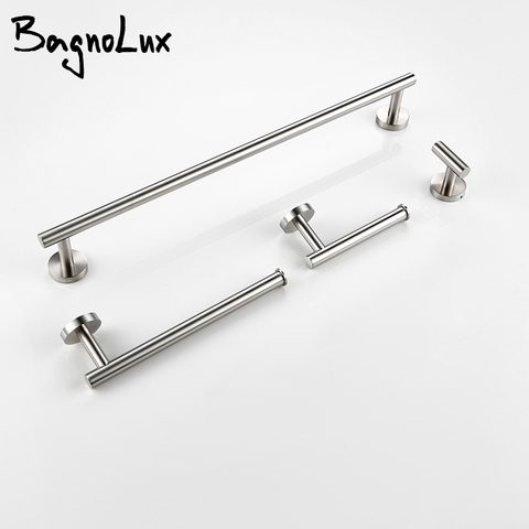 BagnoLux Chrome Stainless Steel Beautiful Wall Hook Toilet Paper Holder Towel Bar Bathroom Accessories ► Photo 1/6