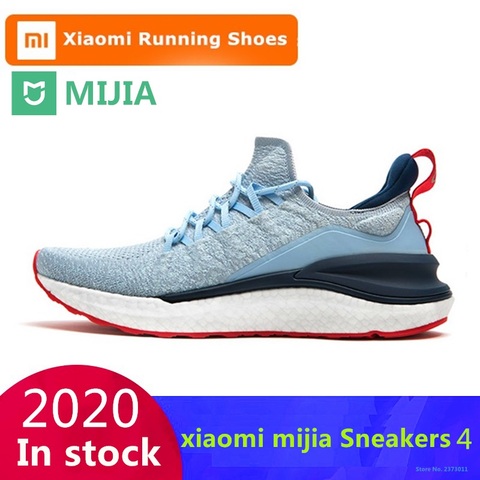 Original Xiaomi Mijia Sneakers 4 Men's Outdoor Sports Breathable Fishbone Lock System Upper 4D Fly Knitting Men Running Shoes ► Photo 1/6