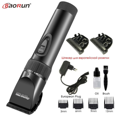 Hot Sales Professional Electric Hair Clipper Titanium Blade Lithium Rechargeable Hair Trimmer Beard Shaver Hair Cutting Machine ► Photo 1/6