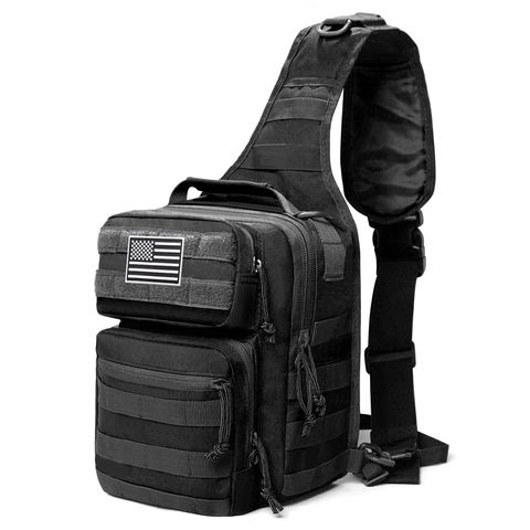 600D Military Tactical Single Shoulder Backpack Army Molle Assault Sling Bag Small EDC One Strap Daypack Military Tactical Bags ► Photo 1/6