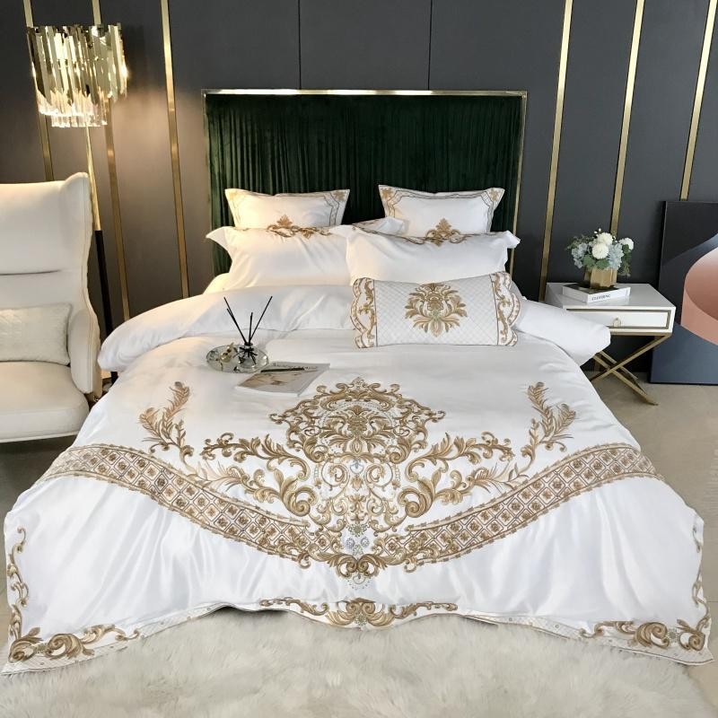 Bed Sheet 2pillowcases Queen King 4pcs, Off White King Size Duvet Cover Set
