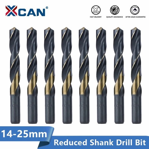 XCAN Reduced Shank Drill Bit 14-25mm  Twist Drill Bit HSS Hole Cutter Metal Drill ► Photo 1/5