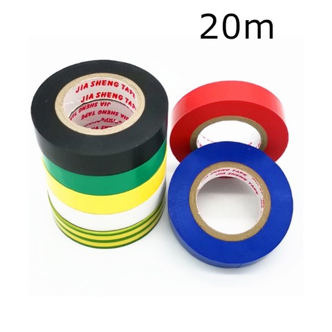 20m Wire Flame Retardant Electrical Insulation Tape High Voltage PVC Film Tape Waterproof Self-adhesive Electrician Tape ► Photo 1/6