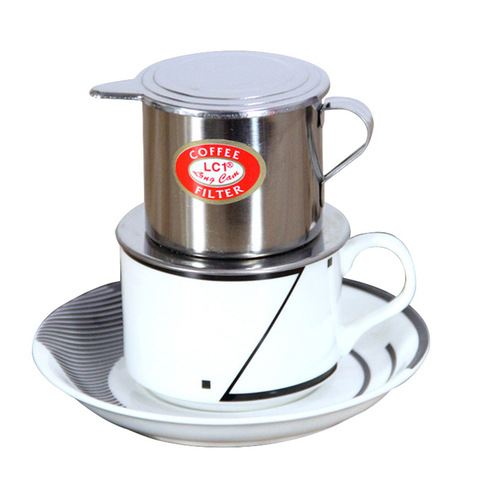 Vietnamese Coffee Filter Stainless Steel Maker Pot Infuse Cup Serving Delicious Portable Stainless Steel Coffee Drip Filter ► Photo 1/5