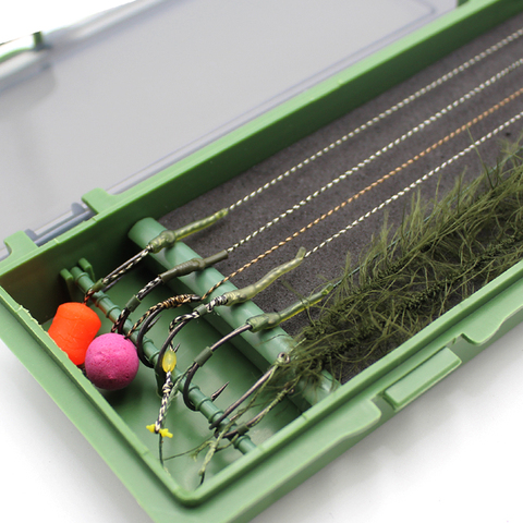 Carp Fishing Rig Box Hair Rig Wallet  Carp Fishing Tackle Box Stiff Hair Rig Board with Pins Storage Box For Fishing Line ► Photo 1/6