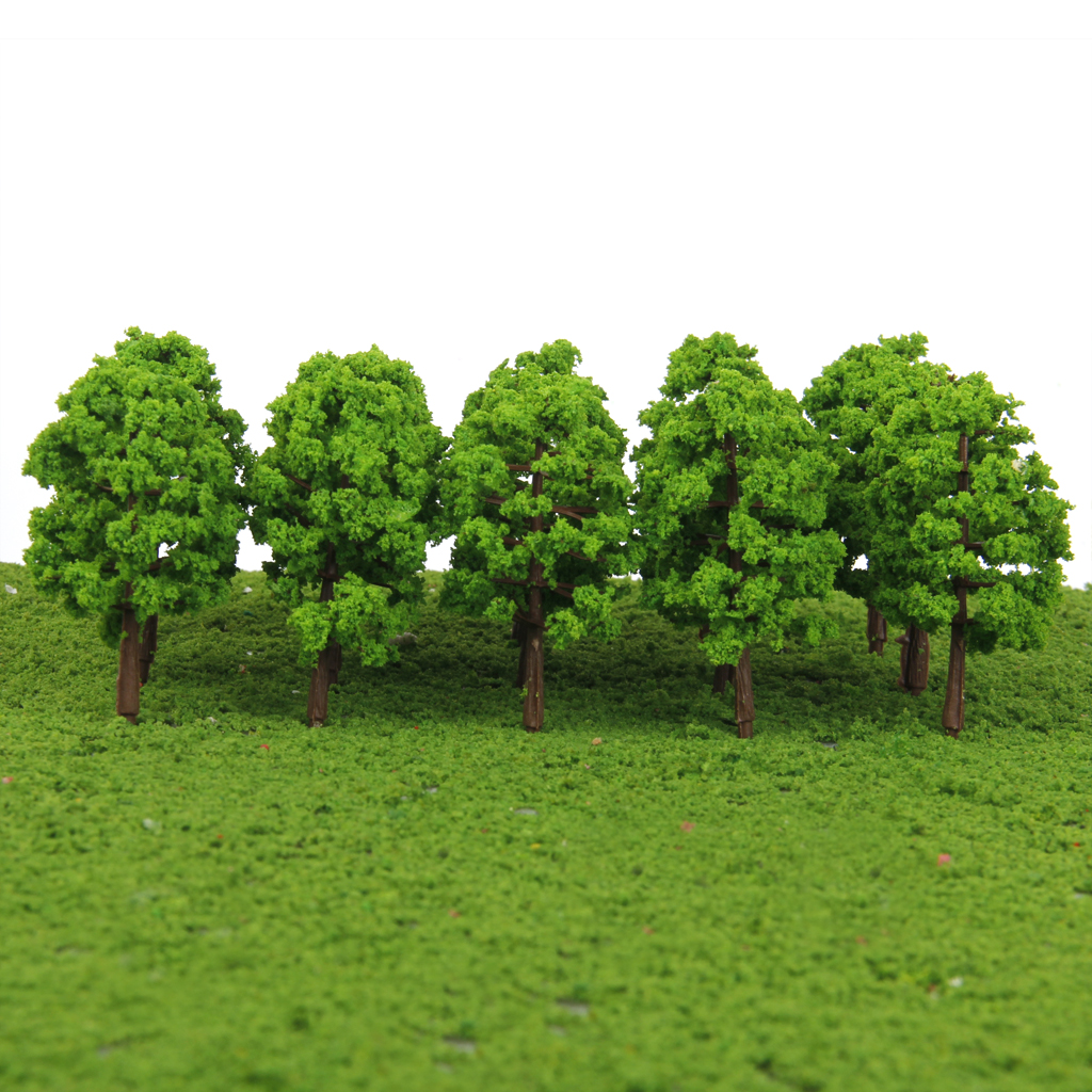 40x 1:150 N Scale Green Model Trees Layout Mini for Train Railroad Landscape 