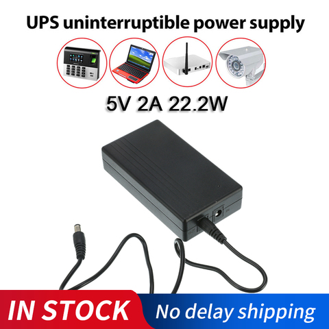 5V 2A 22.2W UPS Uninterrupted Power Supply For Camera Router Alarm System Security Camera Dedicated Backup Power Supply ► Photo 1/6