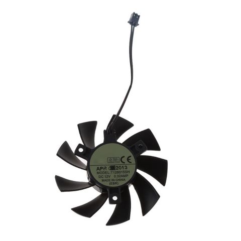 T128015SH 75MM 2Pin DC 12V 0.32AMP Graphics Video Card Cooling Fans For EVGA GTX 650 650Ti GTS 450 Graphics Card Cooler Fans ► Photo 1/6