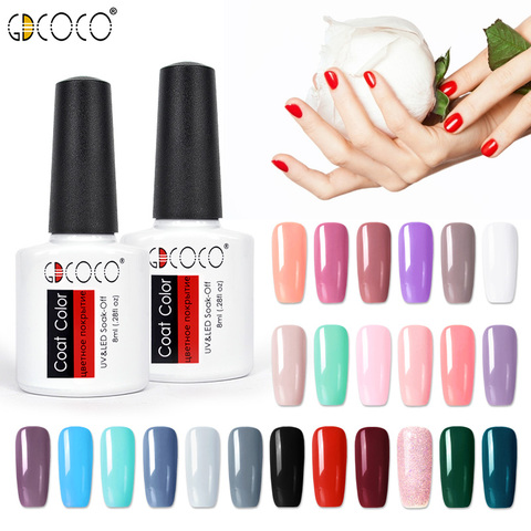 GDCOCO nail polish Nail Art Design Gel Varnish 8ml neon color shiny soak off polish gel manicure nail supply wholesale ► Photo 1/6